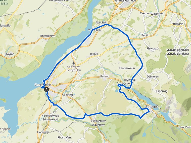 Y Felinheli & Llanberis loop from Caernarfon — Snowdonia National Park